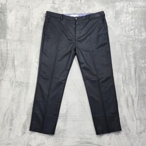 Amazon Essentials Pants Mens 42x29 Black Slim Dress Flat Front Tapered Office